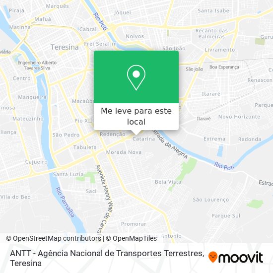 ANTT - Agência Nacional de Transportes Terrestres mapa