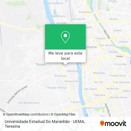 Universidade Estadual Do Maranhão - UEMA mapa