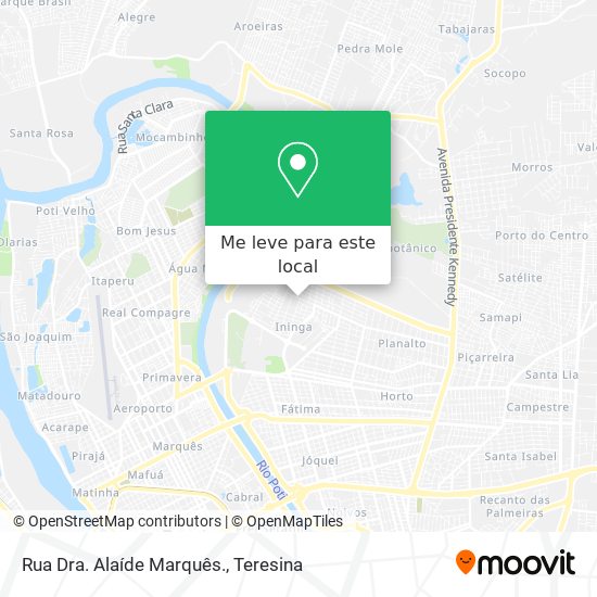 Rua Dra. Alaíde Marquês. mapa