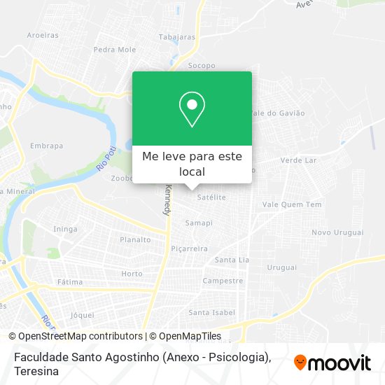 Faculdade Santo Agostinho (Anexo - Psicologia) mapa