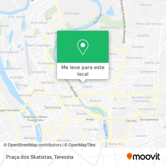 Praça dos Skatistas mapa