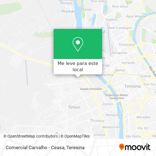 Comercial Carvalho - Ceasa mapa