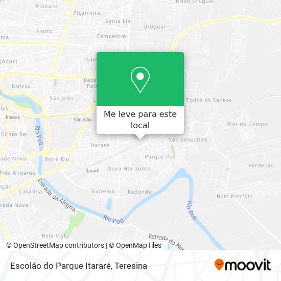 Escolão do Parque Itararé mapa