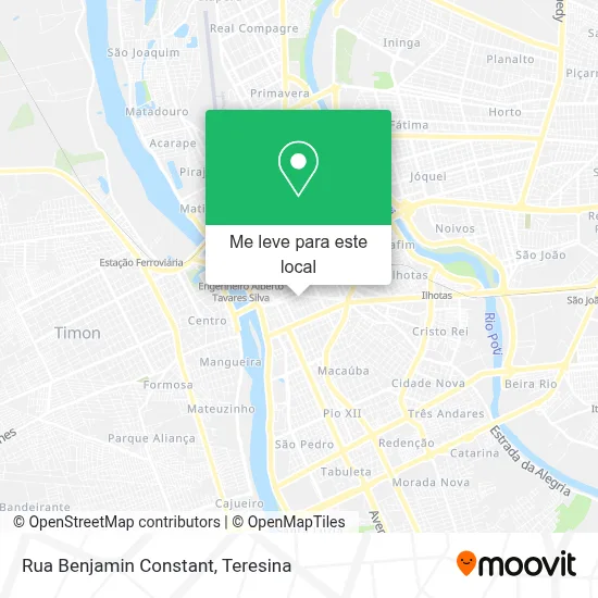 Rua Benjamin Constant mapa