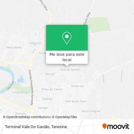 Terminal Vale Do Gavião mapa