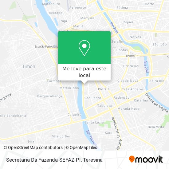 Secretaria Da Fazenda-SEFAZ-PI mapa