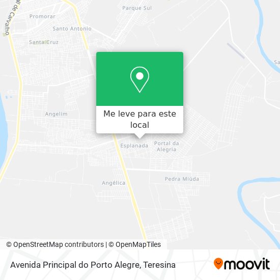 Avenida Principal do Porto Alegre mapa