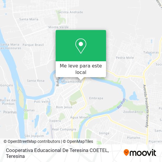 Cooperativa Educacional De Teresina COETEL mapa