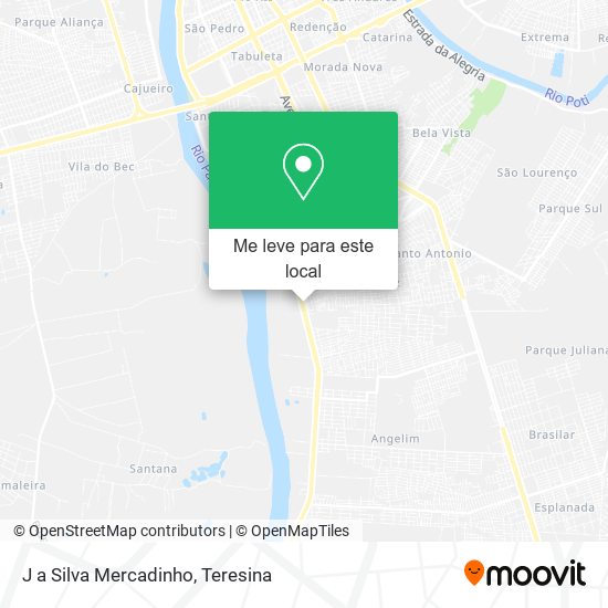 J a Silva Mercadinho mapa