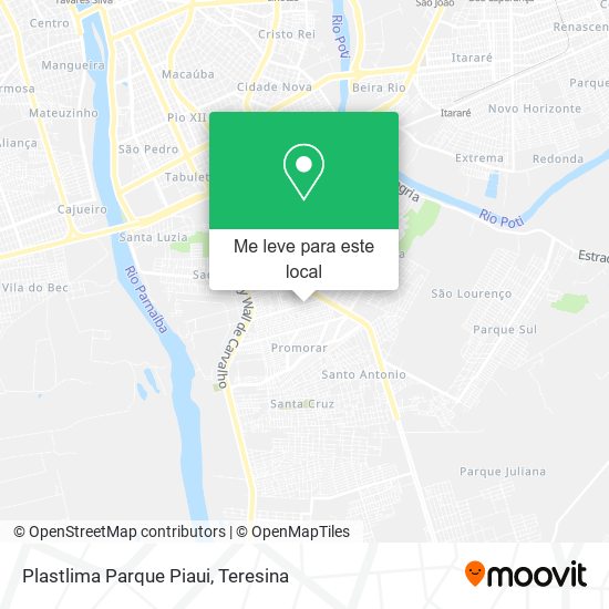 Plastlima Parque Piaui mapa