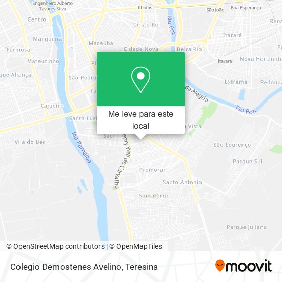 Colegio Demostenes Avelino mapa