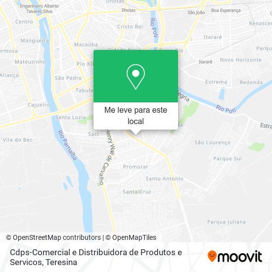 Cdps-Comercial e Distribuidora de Produtos e Servicos mapa