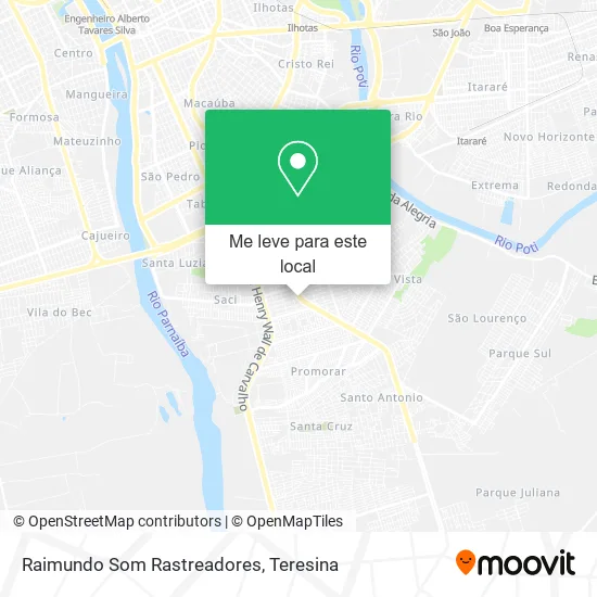 Raimundo Som Rastreadores mapa