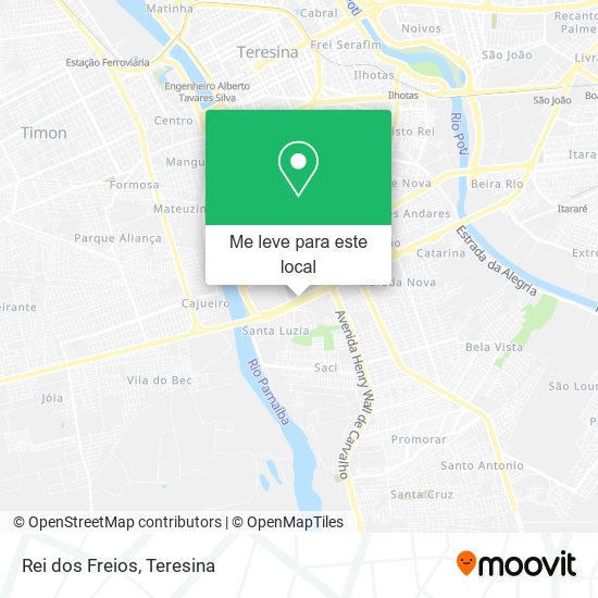 Rei dos Freios mapa