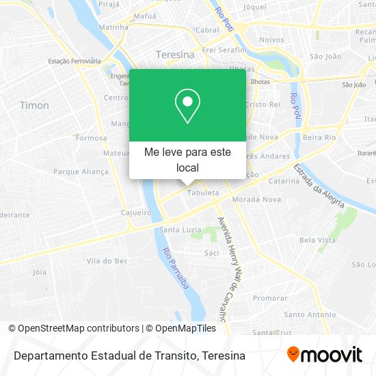 Departamento Estadual de Transito mapa