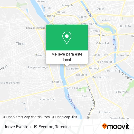 Inove Eventos - I9 Eventos mapa