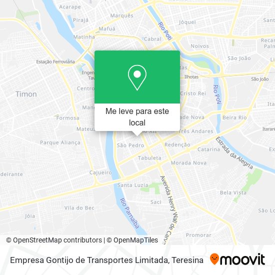 Empresa Gontijo de Transportes Limitada mapa