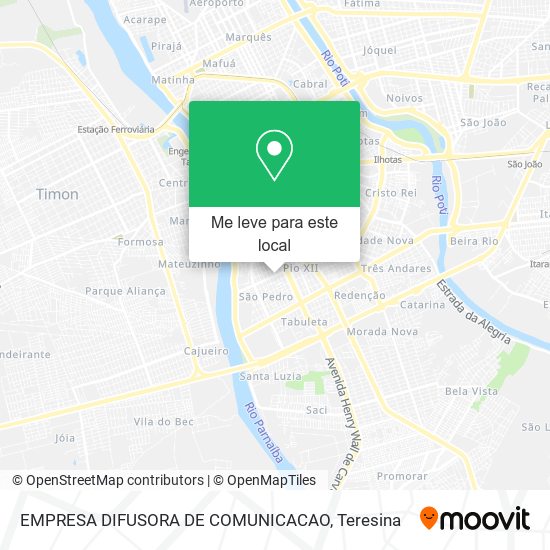 EMPRESA DIFUSORA DE COMUNICACAO mapa