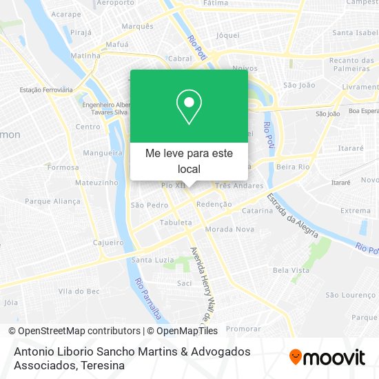 Antonio Liborio Sancho Martins & Advogados Associados mapa