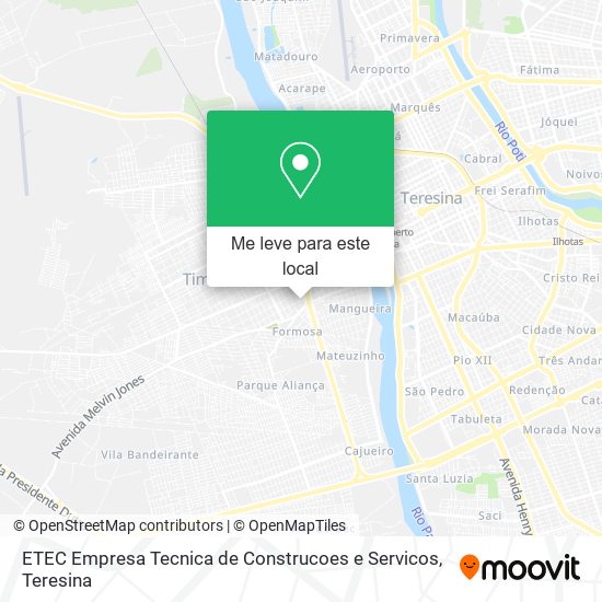 ETEC Empresa Tecnica de Construcoes e Servicos mapa