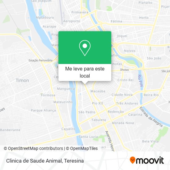 Clinica de Saude Animal mapa