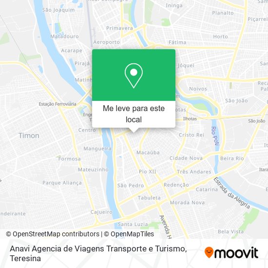 Anavi Agencia de Viagens Transporte e Turismo mapa