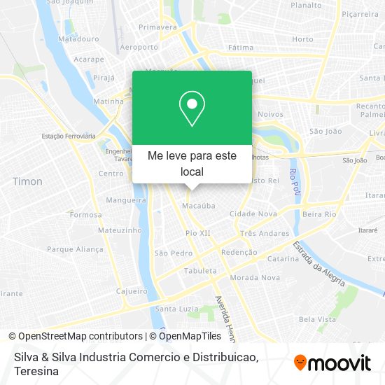 Silva & Silva Industria Comercio e Distribuicao mapa