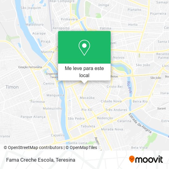 Fama Creche Escola mapa