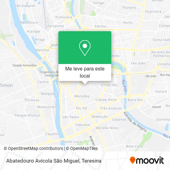 Abatedouro Avícola São Miguel mapa