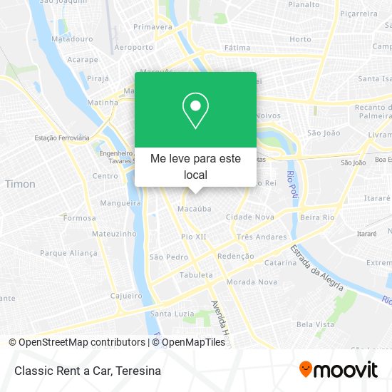 Classic Rent a Car mapa