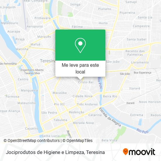 Jociprodutos de Higiene e Limpeza mapa