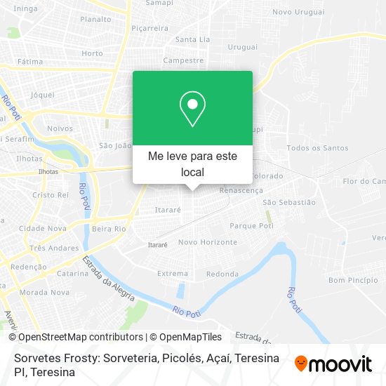 Sorvetes Frosty: Sorveteria, Picolés, Açaí, Teresina PI mapa