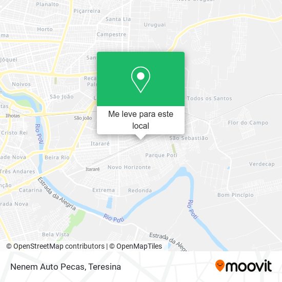 Nenem Auto Pecas mapa