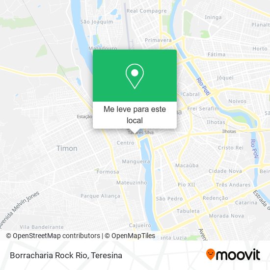 Borracharia Rock Rio mapa