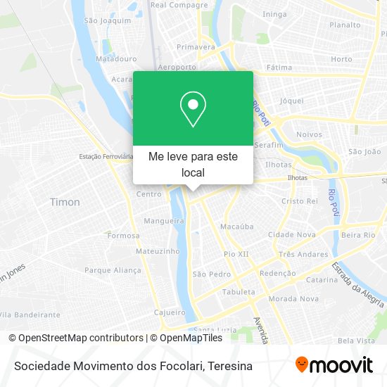 Sociedade Movimento dos Focolari mapa