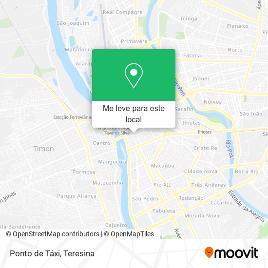 Ponto de Táxi mapa