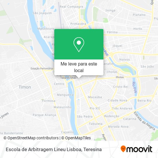 Escola de Arbitragem Lineu Lisboa mapa