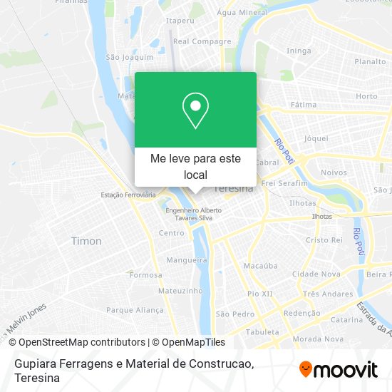 Gupiara Ferragens e Material de Construcao mapa