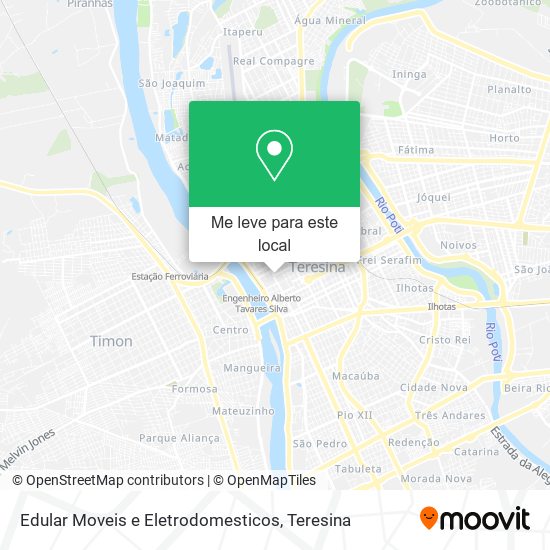 Edular Moveis e Eletrodomesticos mapa