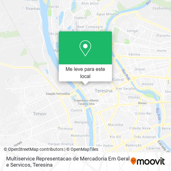 Multiservice Representacao de Mercadoria Em Geral e Servicos mapa