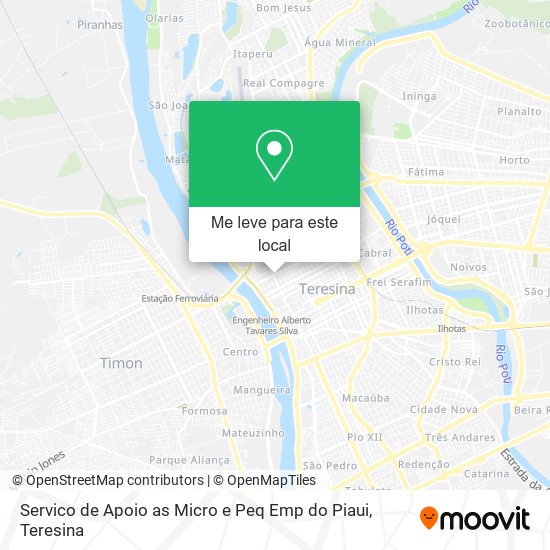 Servico de Apoio as Micro e Peq Emp do Piaui mapa