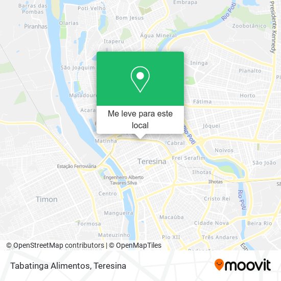 Tabatinga Alimentos mapa