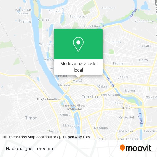 Nacionalgás mapa