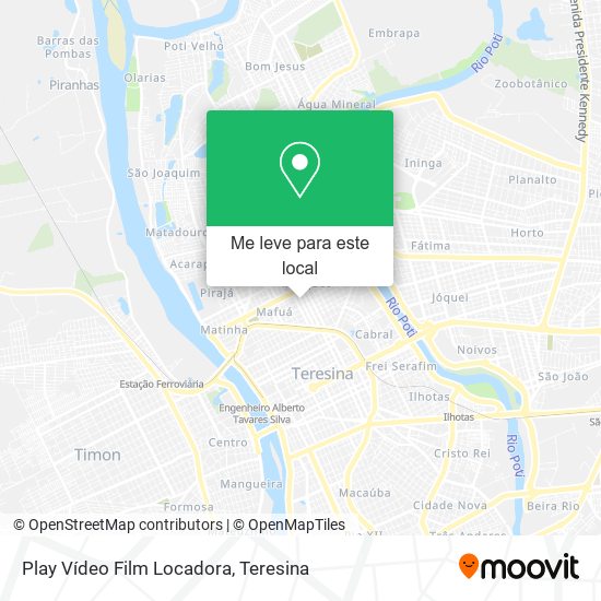 Play Vídeo Film Locadora mapa