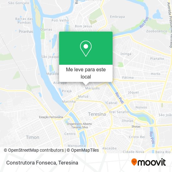 Construtora Fonseca mapa