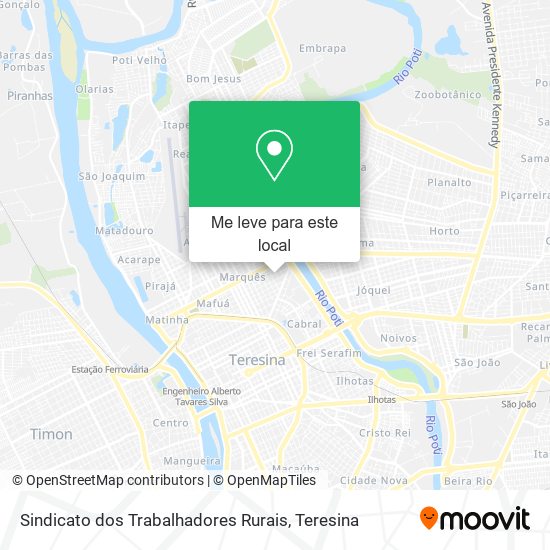 Sindicato dos Trabalhadores Rurais mapa