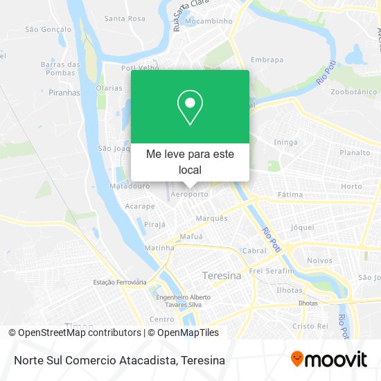 Norte Sul Comercio Atacadista mapa