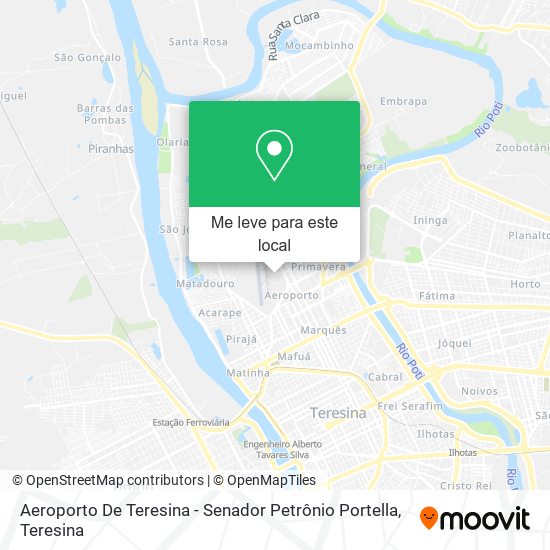 Aeroporto De Teresina - Senador Petrônio Portella mapa