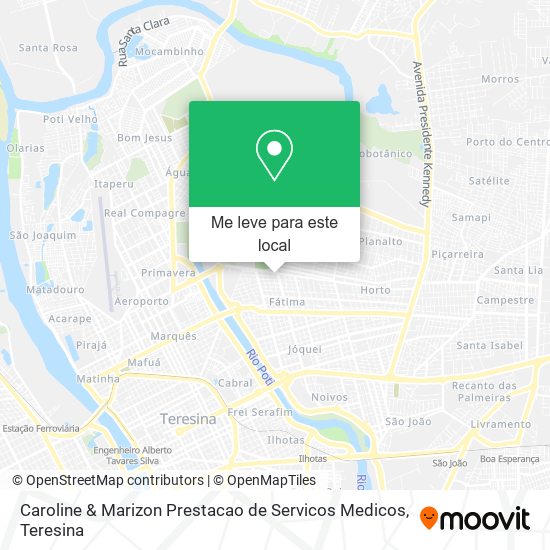 Caroline & Marizon Prestacao de Servicos Medicos mapa