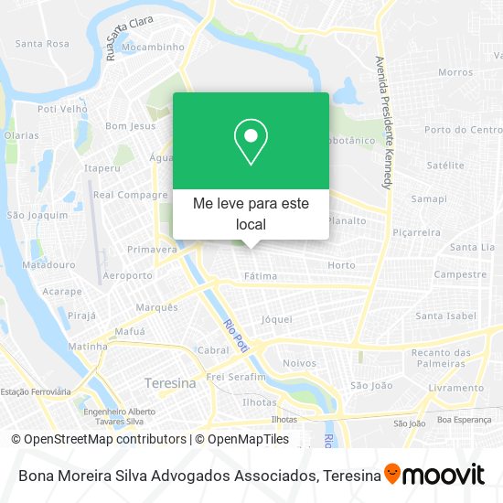 Bona Moreira Silva Advogados Associados mapa